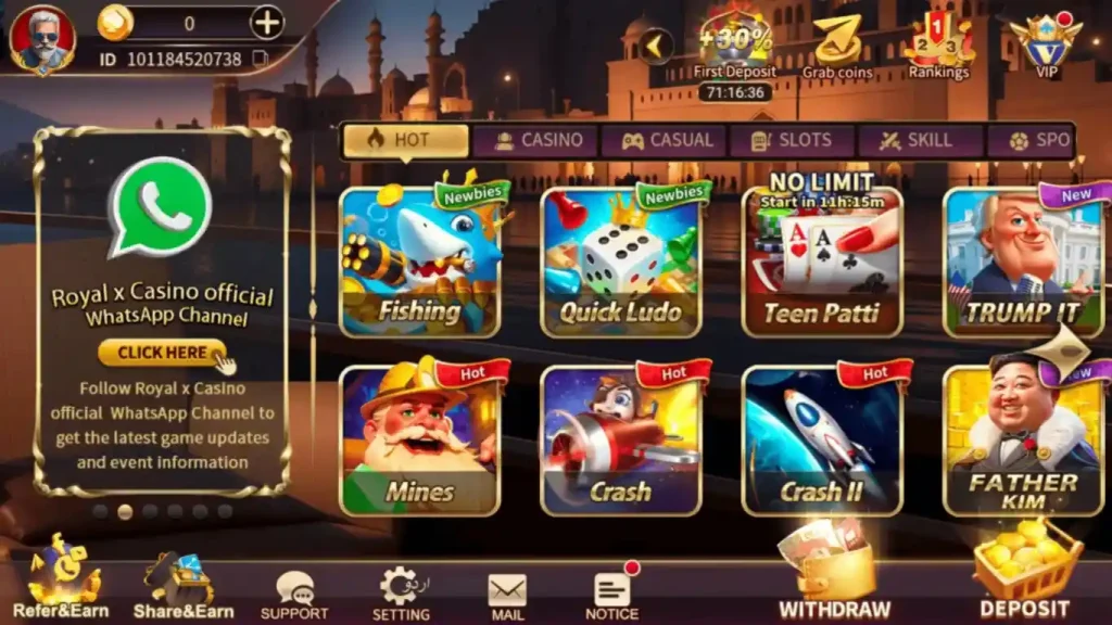 royal x casino apk download